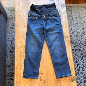 Gap  Maternity True Waistband Full Panel Cheeky Straight Jeans (size 28 / 6R)